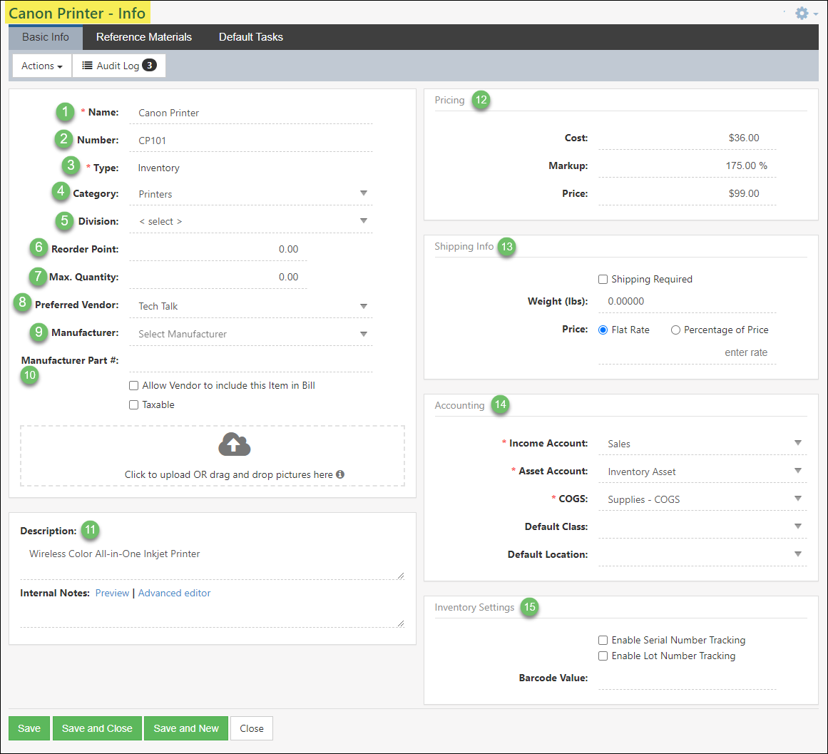 Item Management Guide | User Documentation | Striven