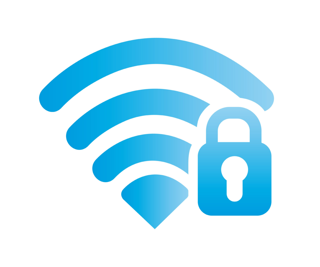 blue wi-fi strength indicator for cloud security